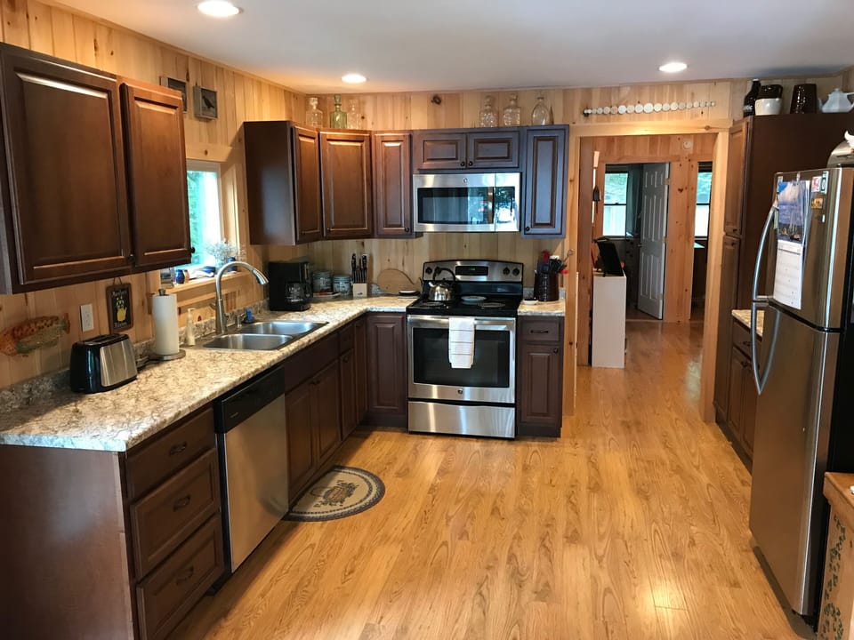 Fully equipped kitchen with all new SS appliances