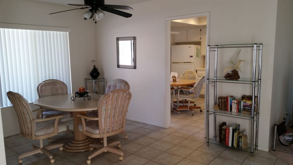 View into kitchen from dining room