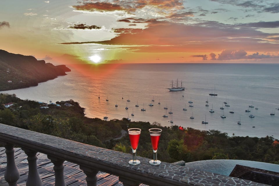 5* luxury with the best accommodation, pool and view on the island