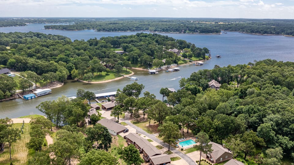 Aerial View of Resort Property.