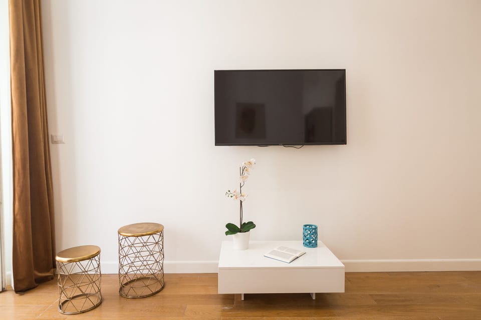 Entertainment at the TV in the living area