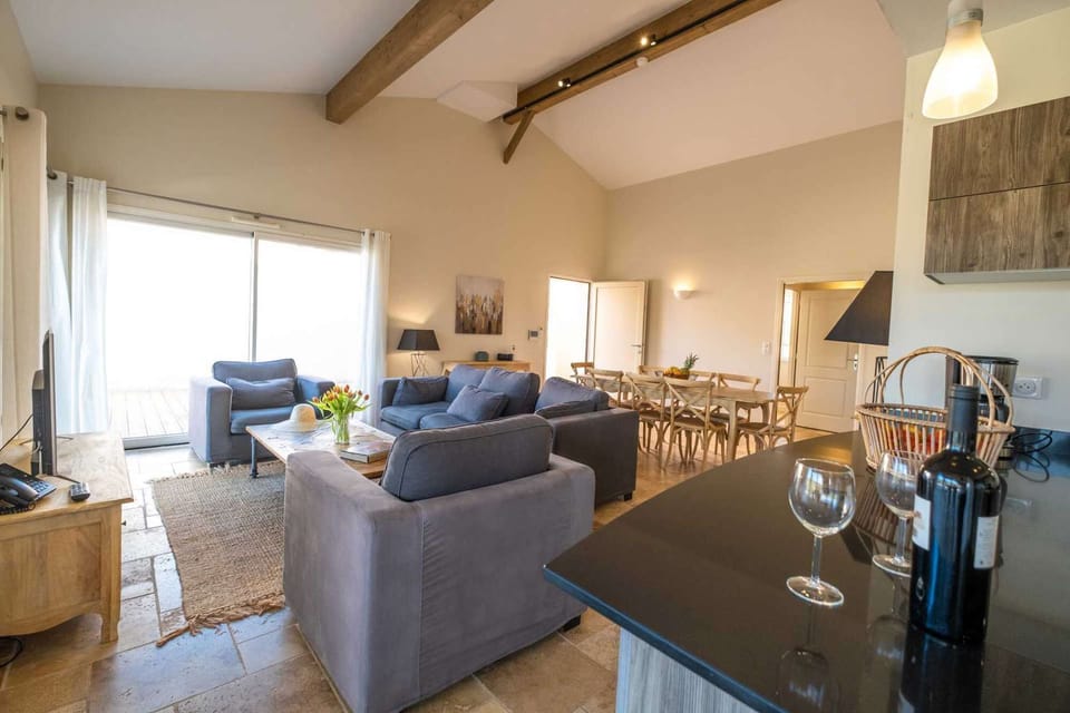 Living + dining area