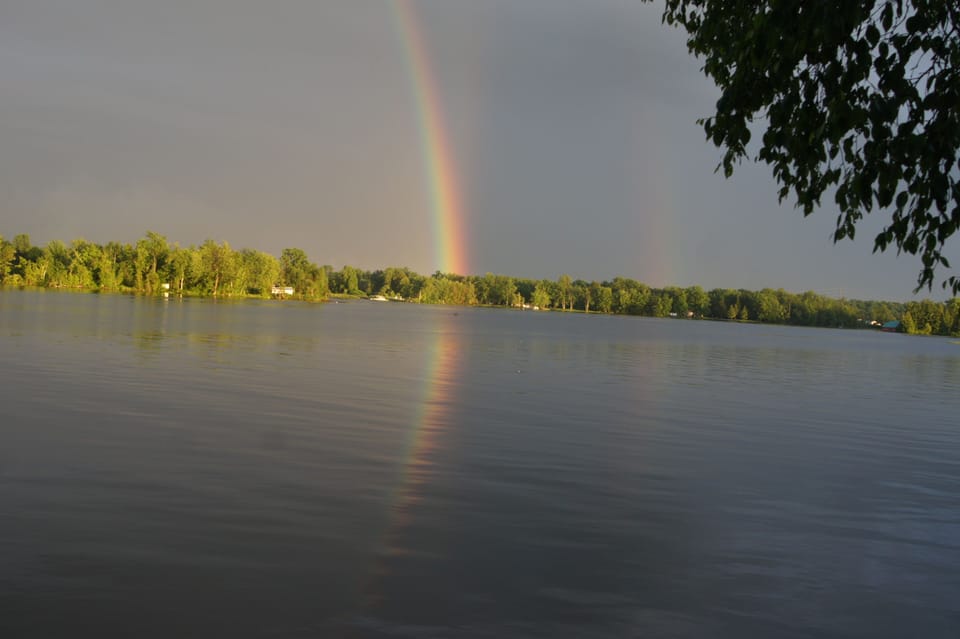 You don't see double rainbows every day.