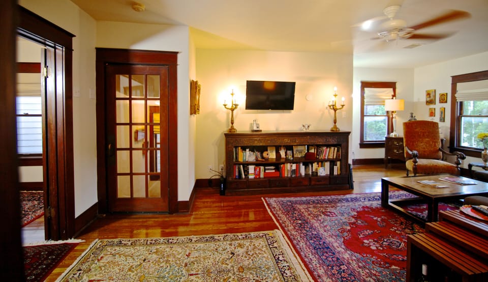 Another View of Living Room with View to Front Hall/Staircase from Front Door