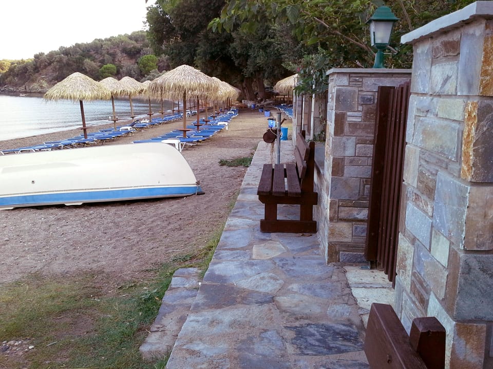 Back gate to sun, sand, and serene waters