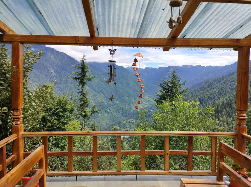A beautiful view from balcony 