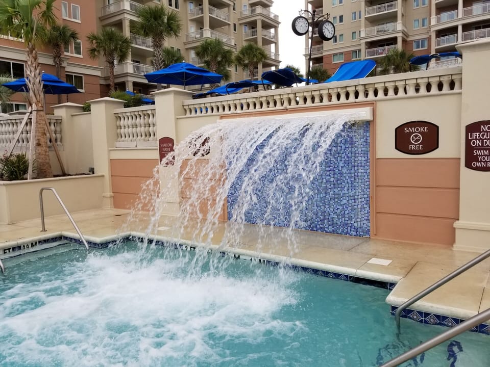 Bottom Pool with Waterfall