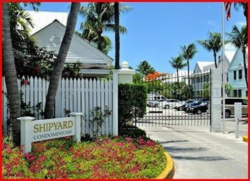 Gated entrance to Shipyard; 24 hour on site security
