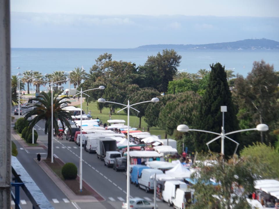 View of the Antibes cape from the balcony