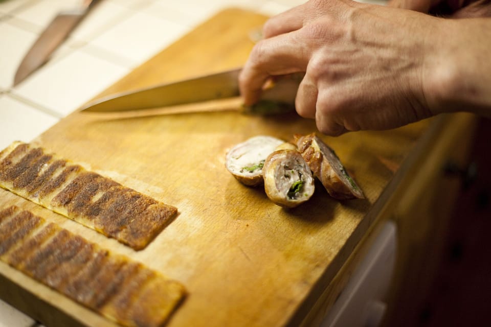 Catered chalet holiday in Chamonix - Marmotte Mountain Retreat - chef in action