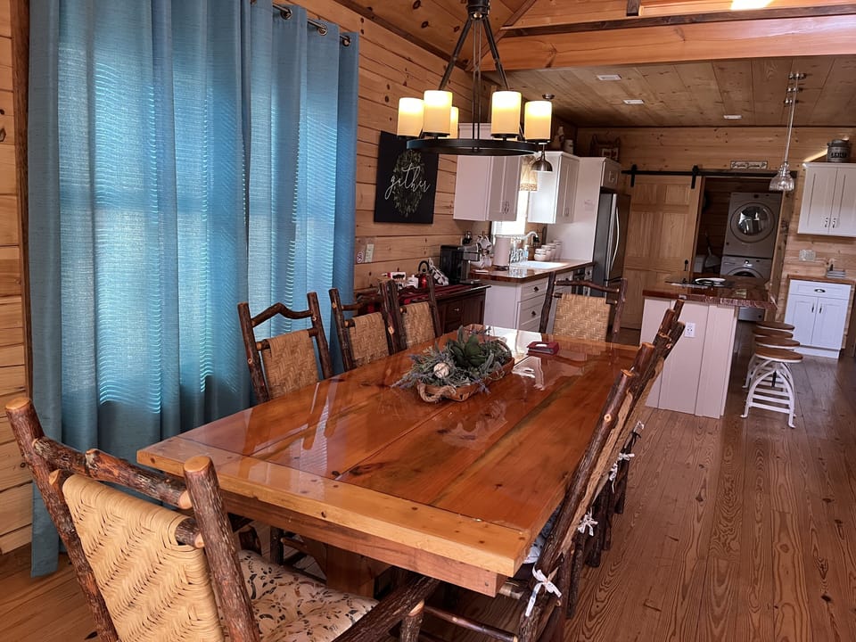 Dinning table seats 8