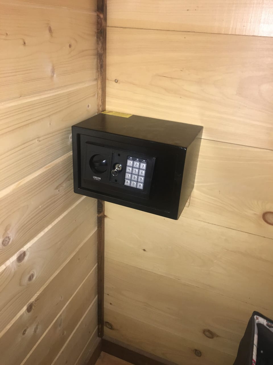Secure safe for valueables