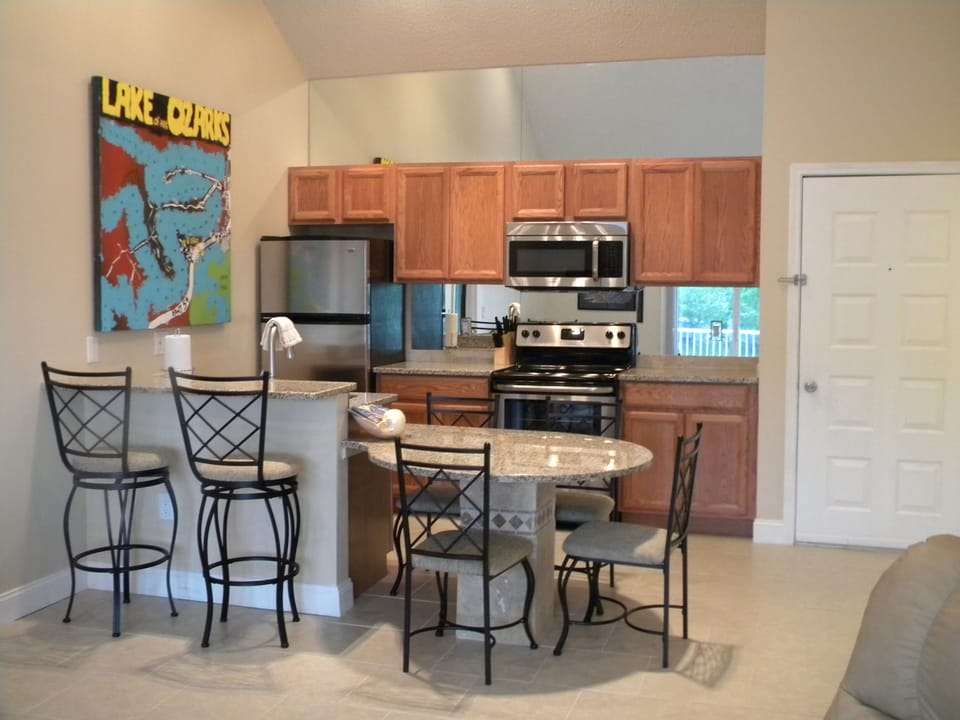 New kitchen with stainless steel appliances