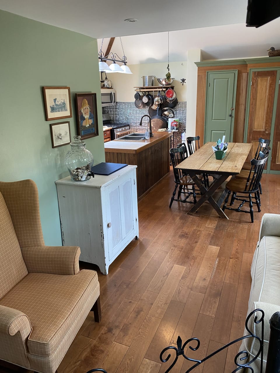 Eat in kitchen and sitting area.