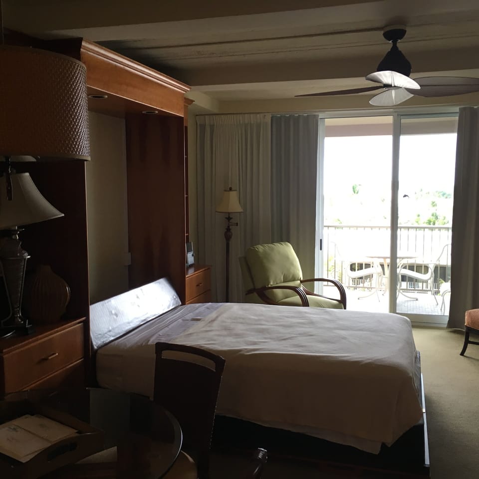 Murphy bed facing outside