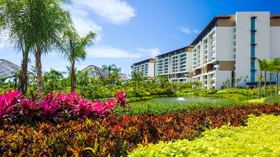 View of some of the Grand Luxxe buildings on the beautiful property.