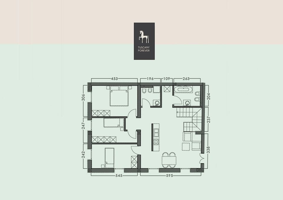 TUSCANY FOREVER RESIDENCE VILLA FAMIGLIA GROUND FLOOR APARTMENT no.1    