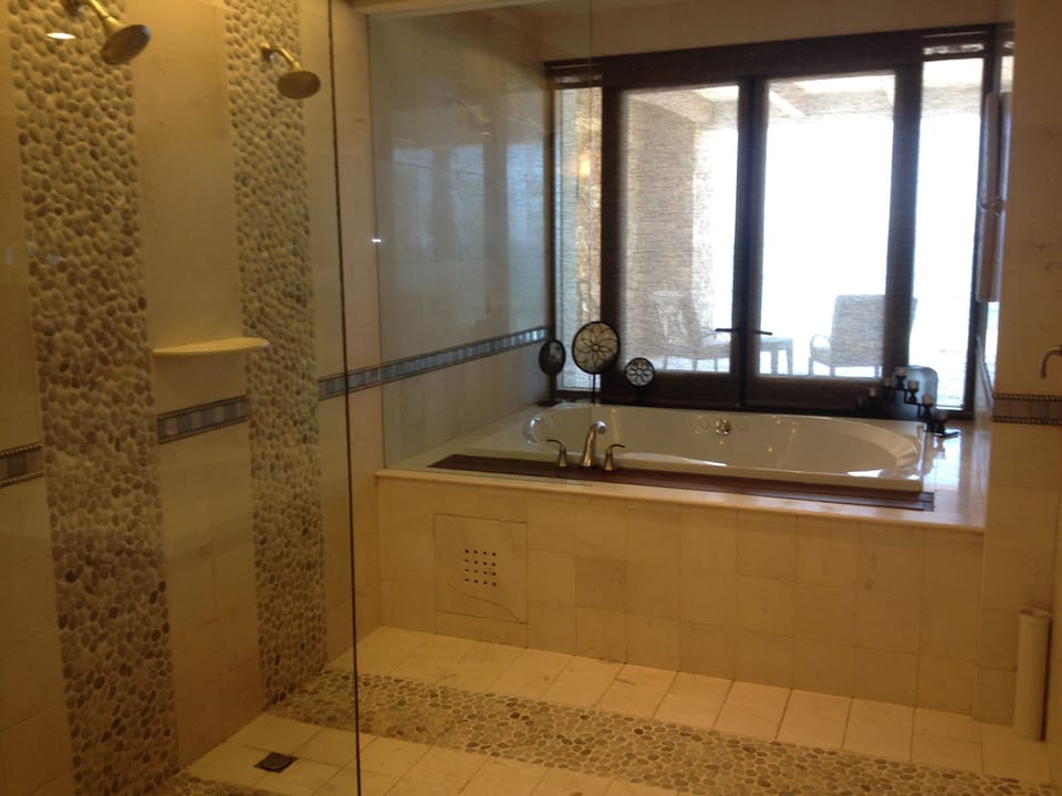 Penthouse Master Suite shower & jacuzzi tub