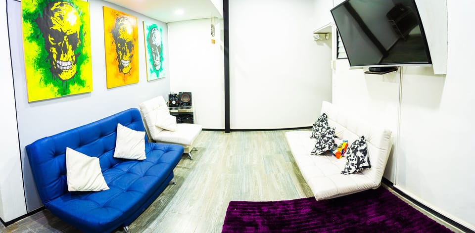 Chill with Your Friends, watch the Smart TV, Play Music in this Livng Room