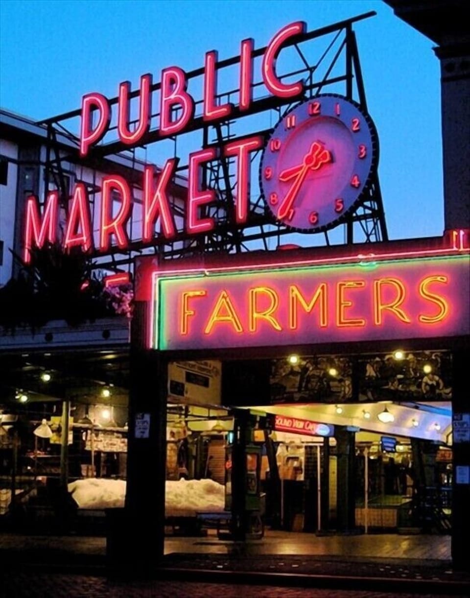 Seattle's famous Pike Place Market- area photo 