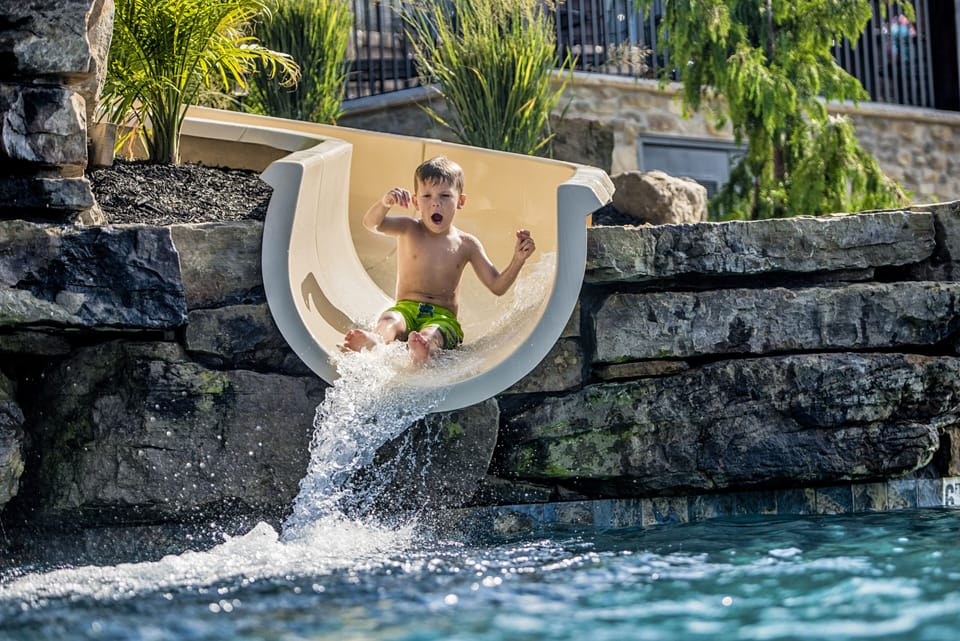 Waterslide fun!