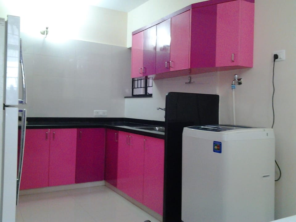 The kitchen and the washing space