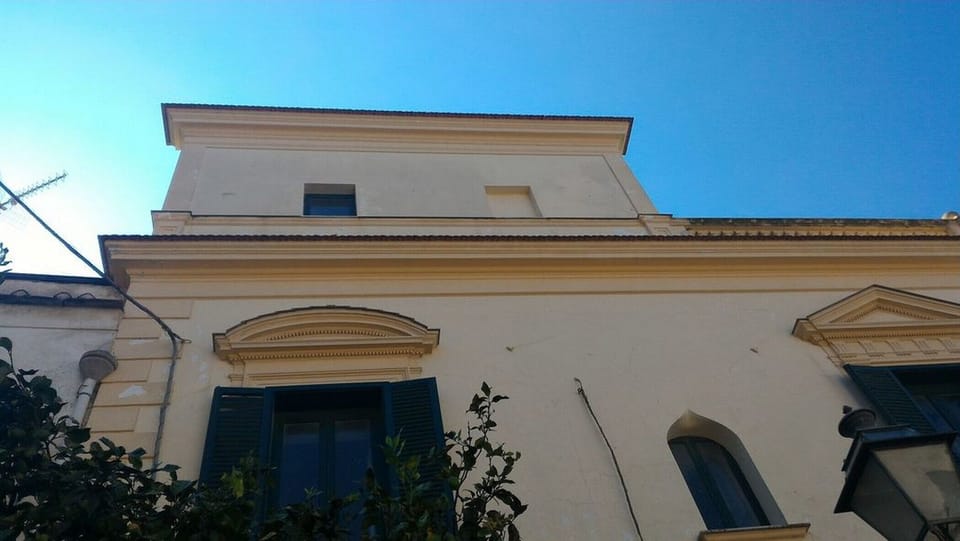 External historic villa outside located in village of Schiazzano Massa Lubrense
