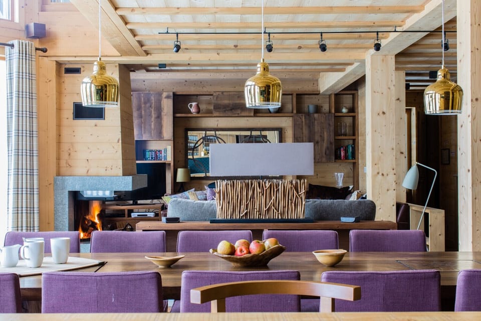 Open plan design in the 1st floor living area