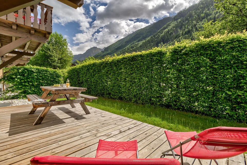 Mountain views from terrace