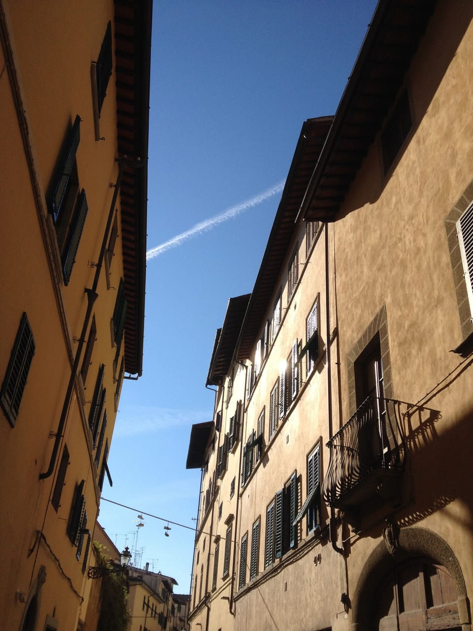 View of our building (on the right side of the pic)