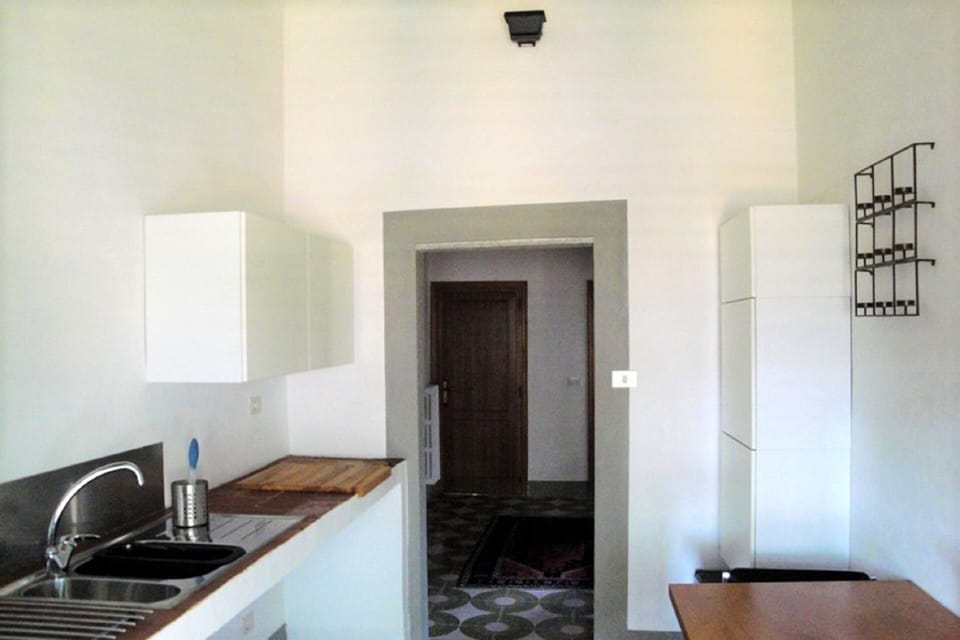 Newly renovated kitchen and dining with also washer and dryer