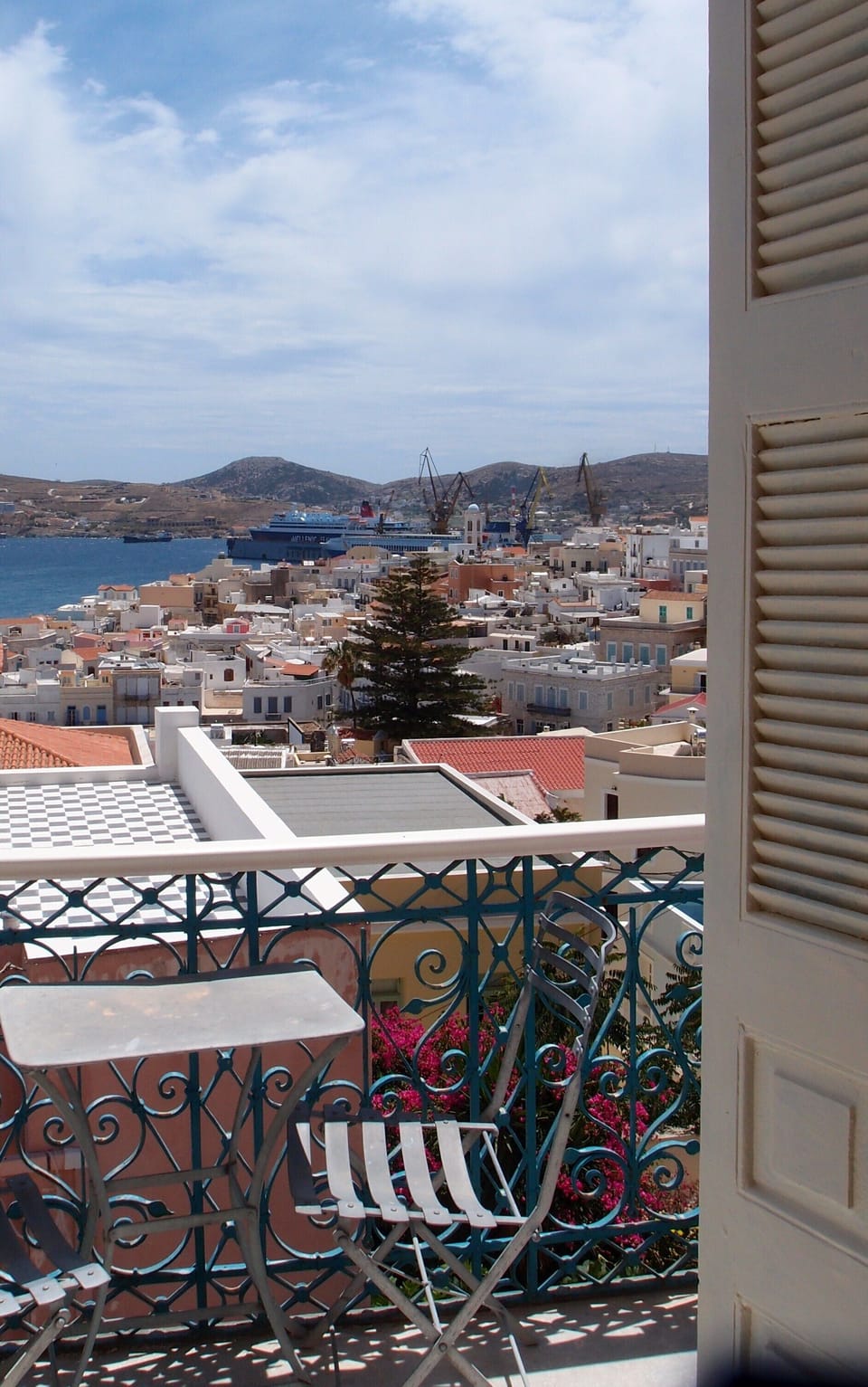 view from the balcony