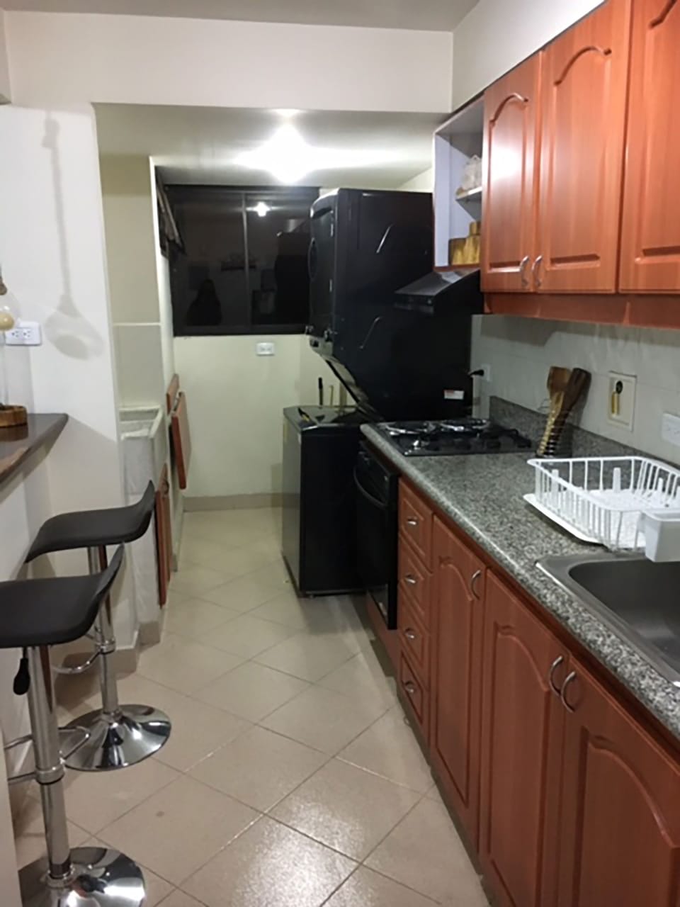 Kitchen and laundry area