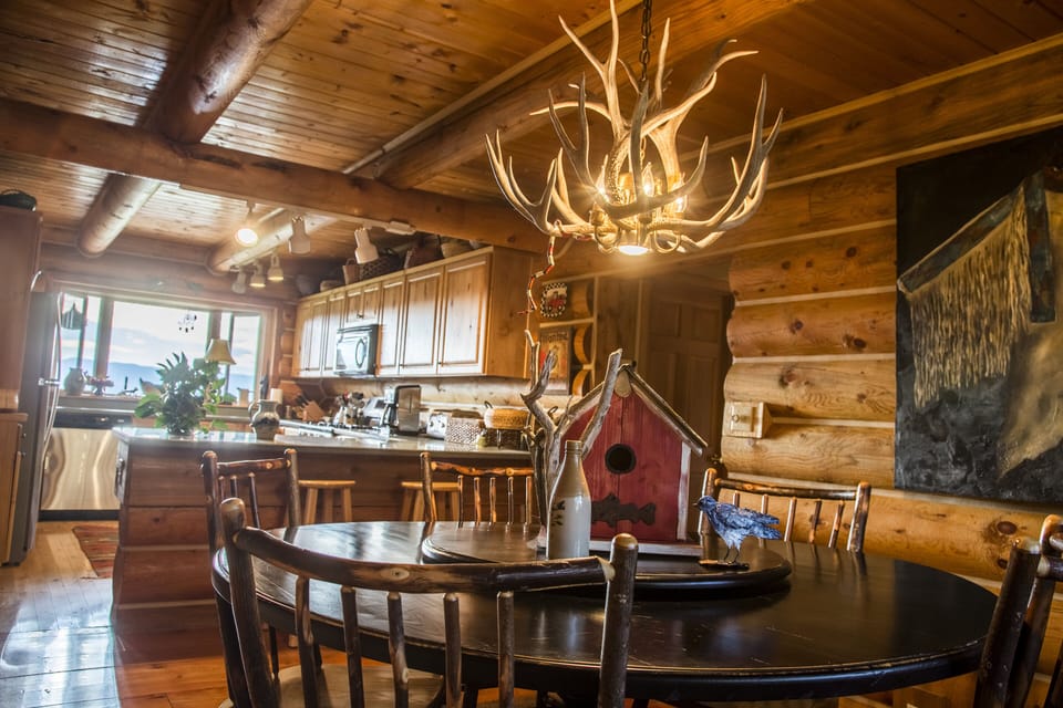 Kitchen and dining area main house