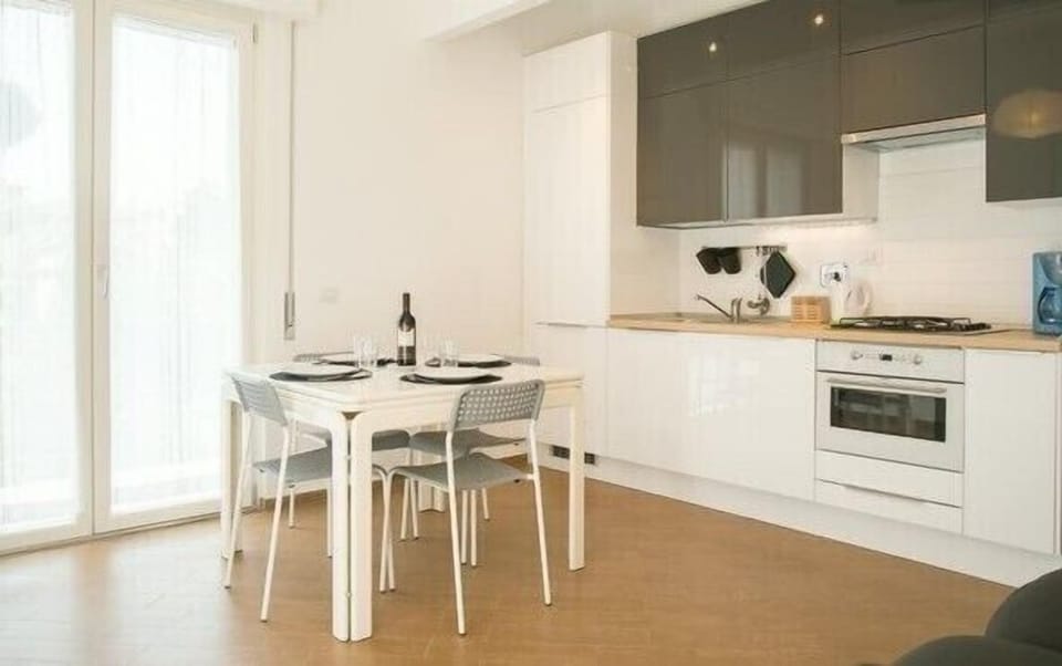 living room with kitchenette