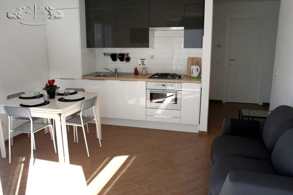 living room & kitchenette