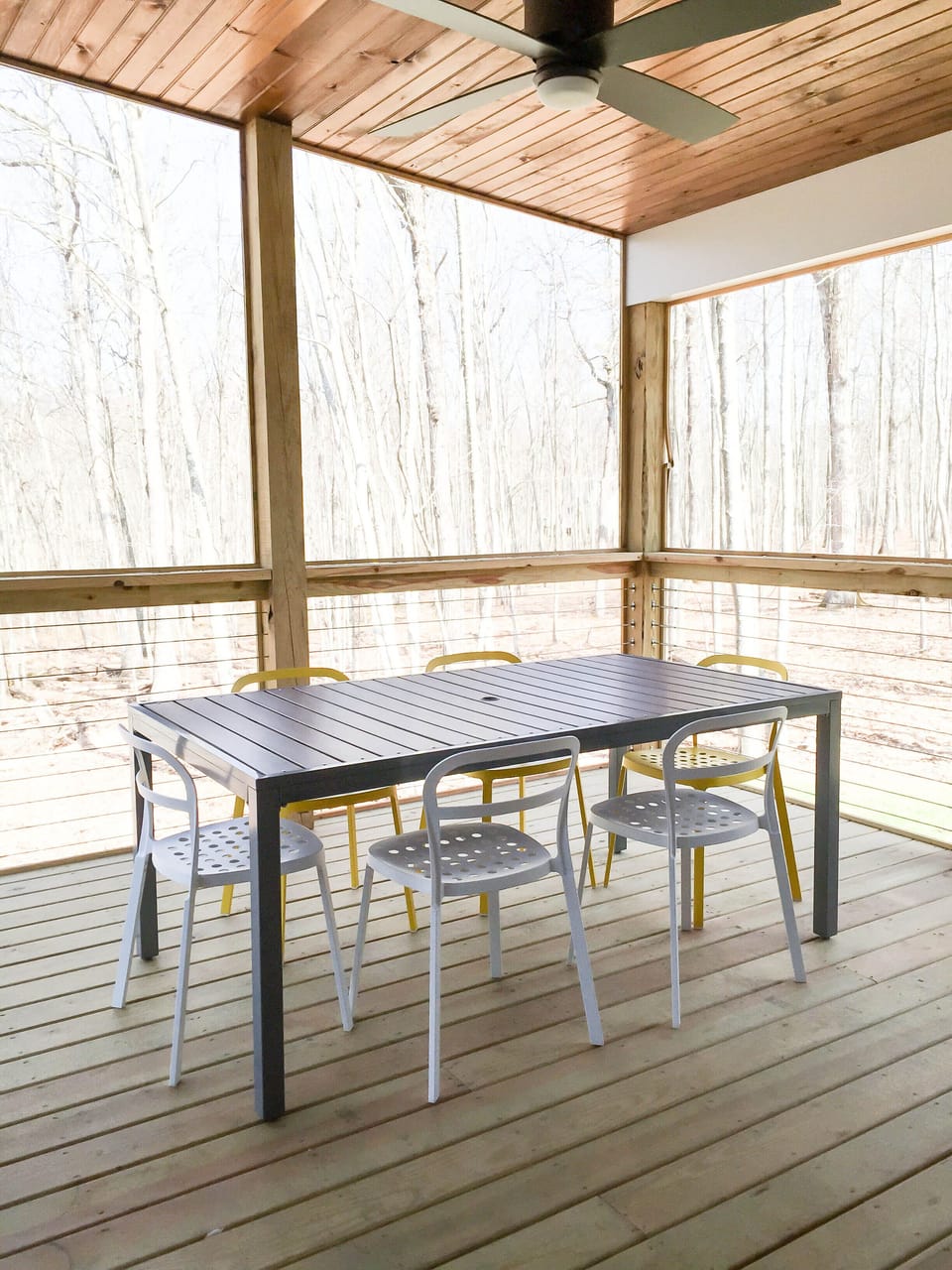 Outdoor dining table