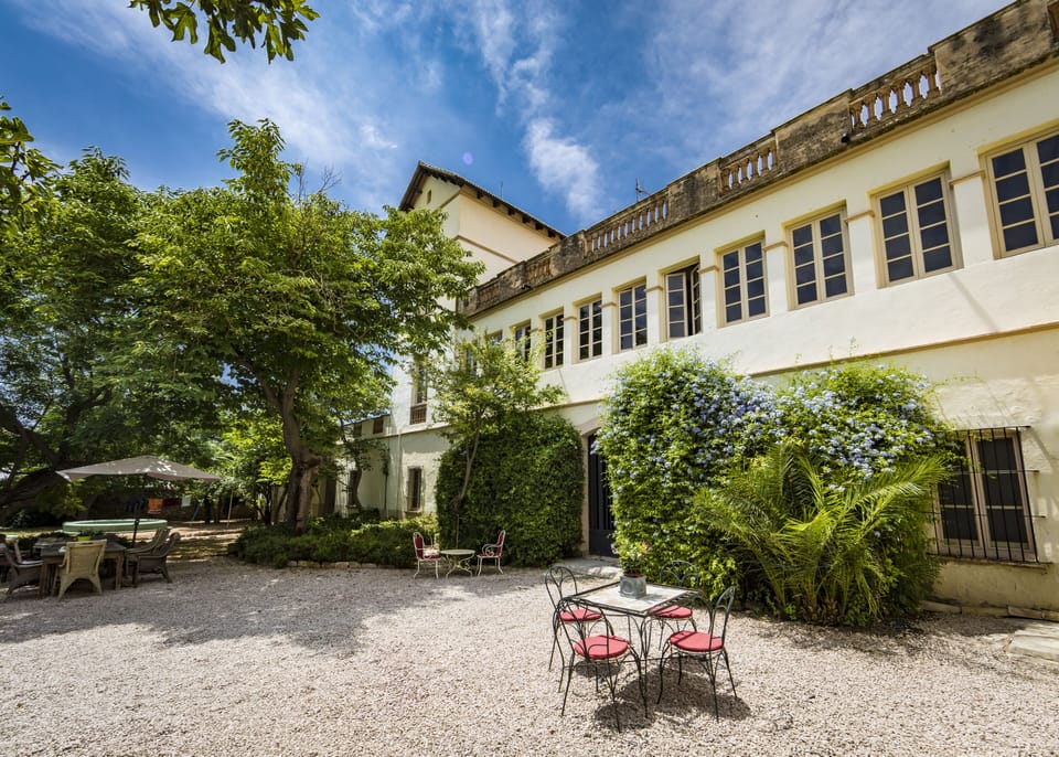 Front of Mansion / enclosed garden