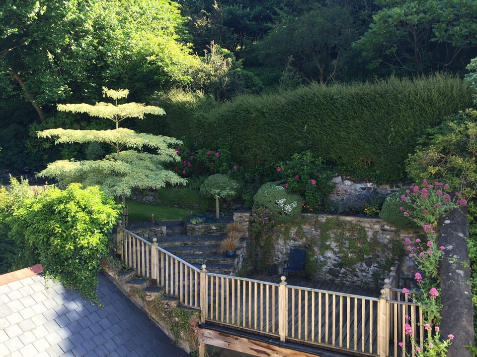 Designer Garden on Hillside