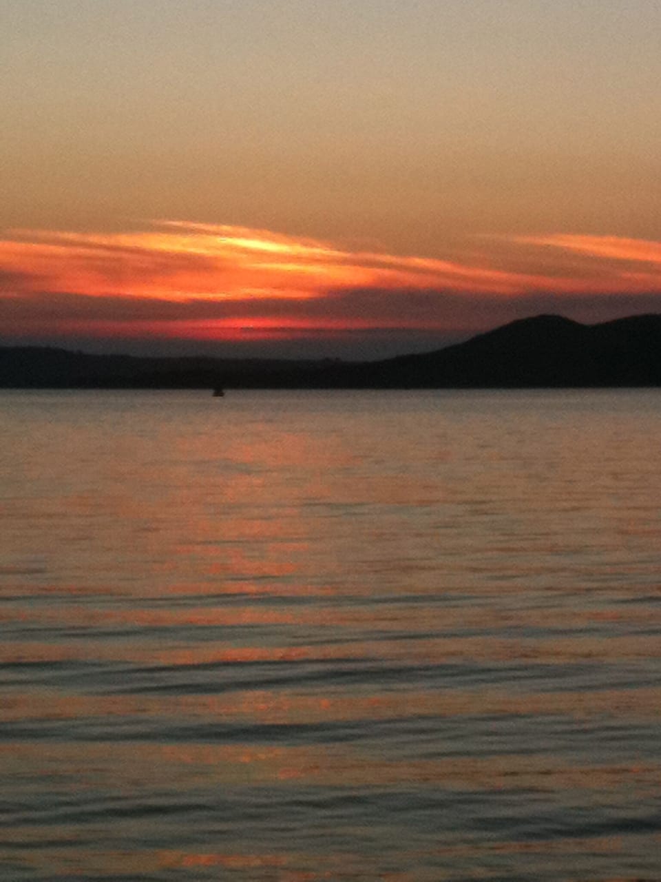 The view from Old Settler's Park, just in front of the cabin,