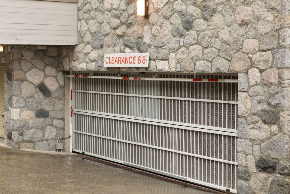 Parking garage entrance 