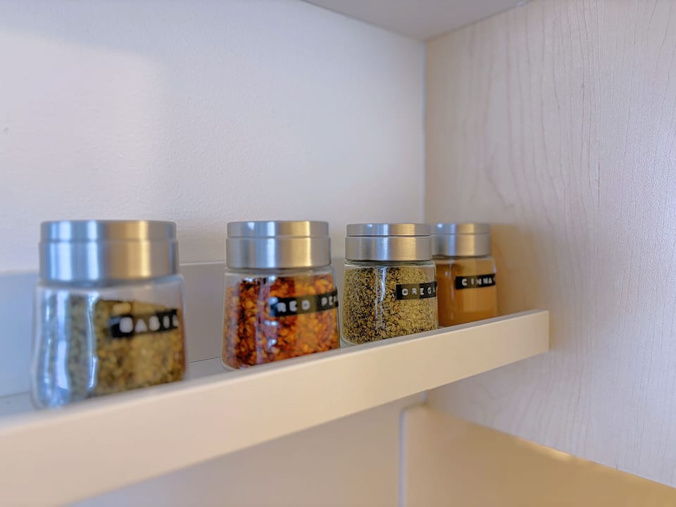 Fully-equipped kitchen for your use during your stay