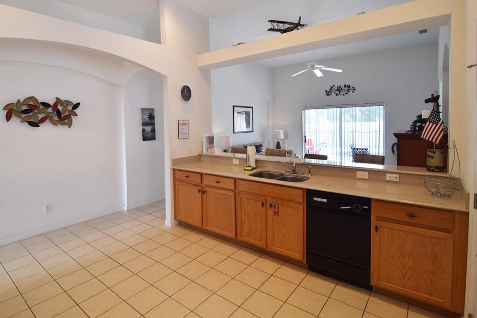 Spacious kitchen with all the appliances you need to dine at home