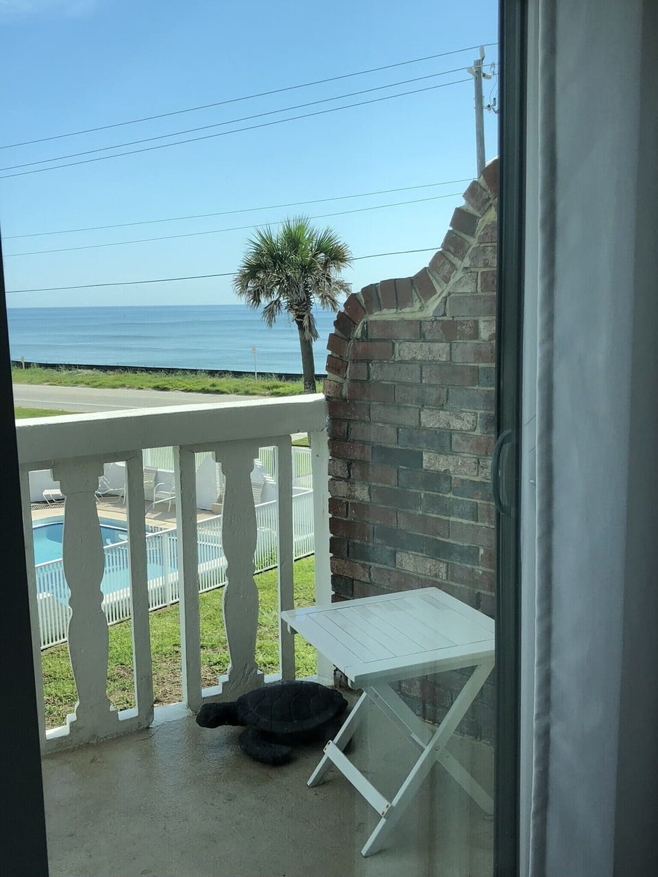 Ocean view from balcony