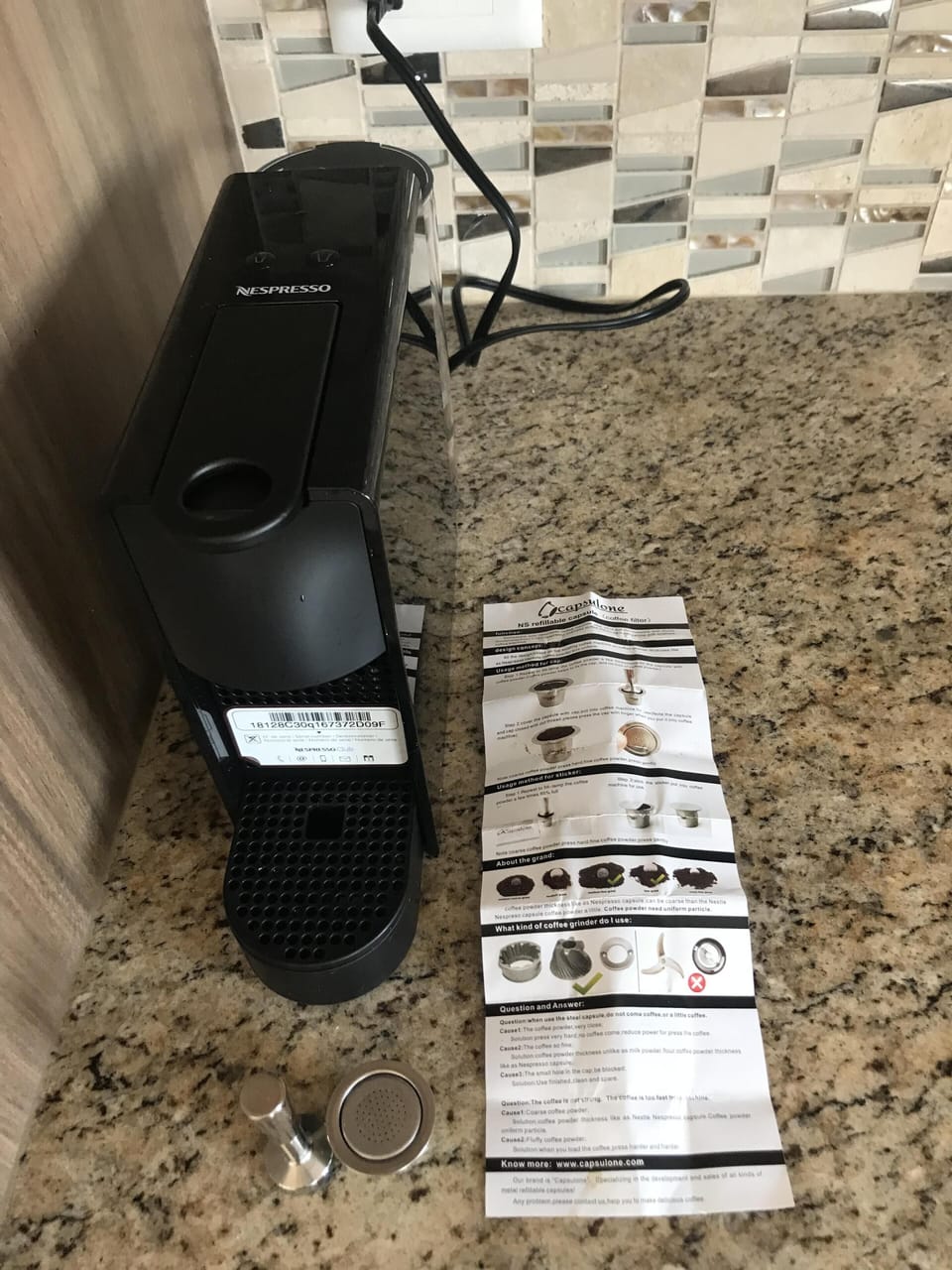 Nespresso (Pixie) coffee machine