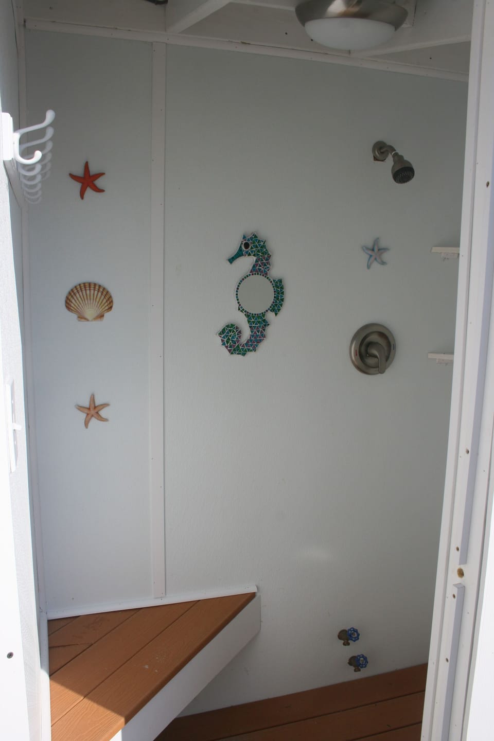 Inside of Enclosed Outdoor Shower