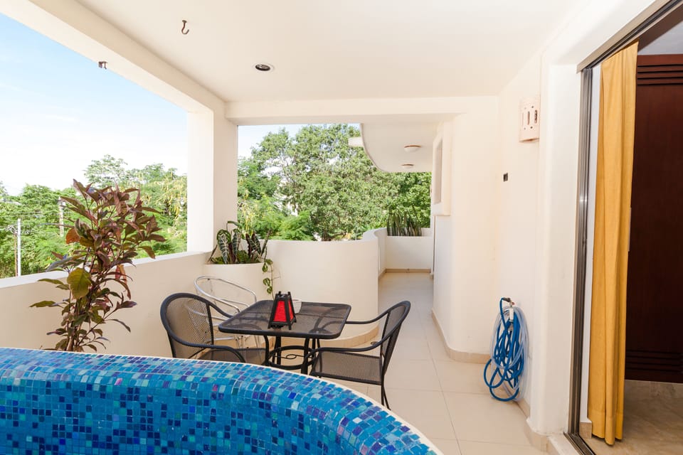 private balcony with hot-tub
