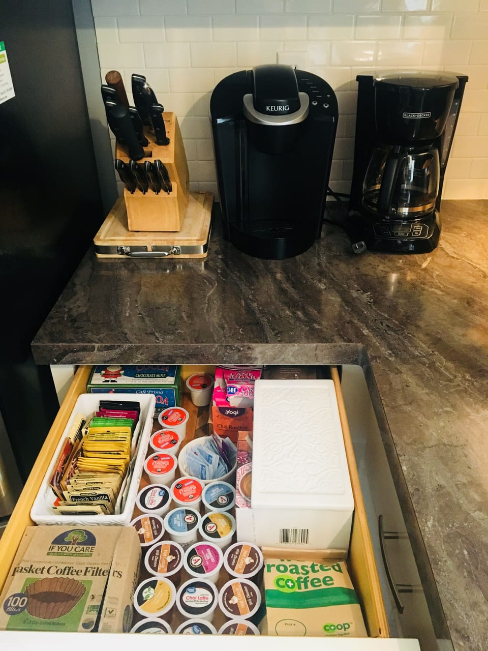 Coffee/tea drawer