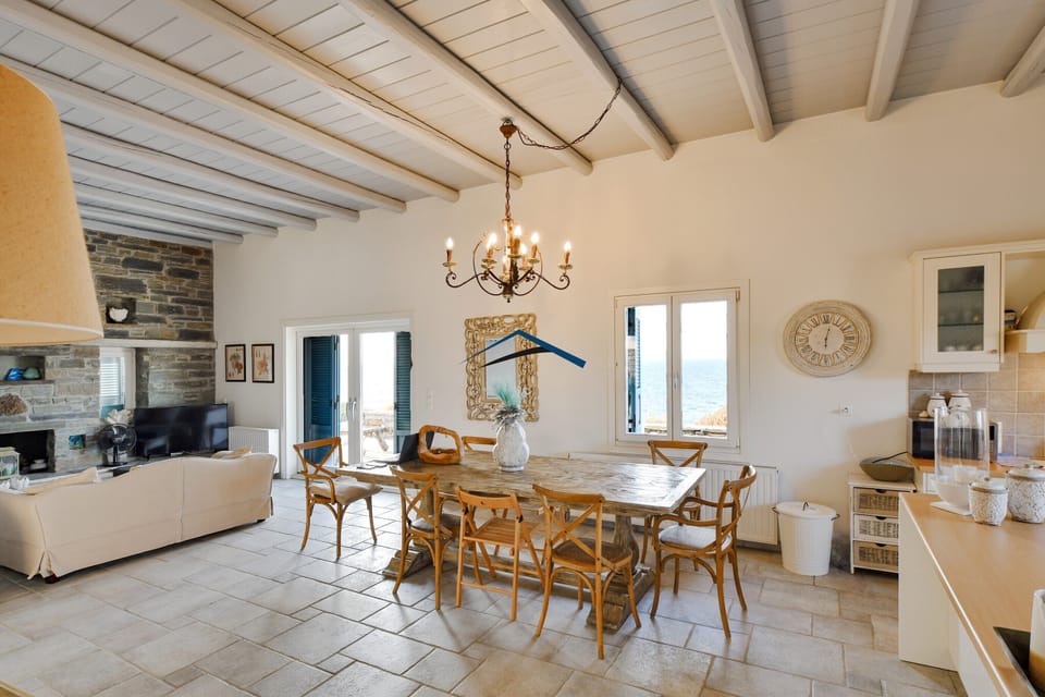The living and dining area.