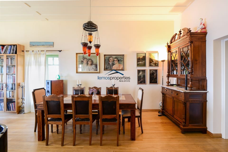The dining area